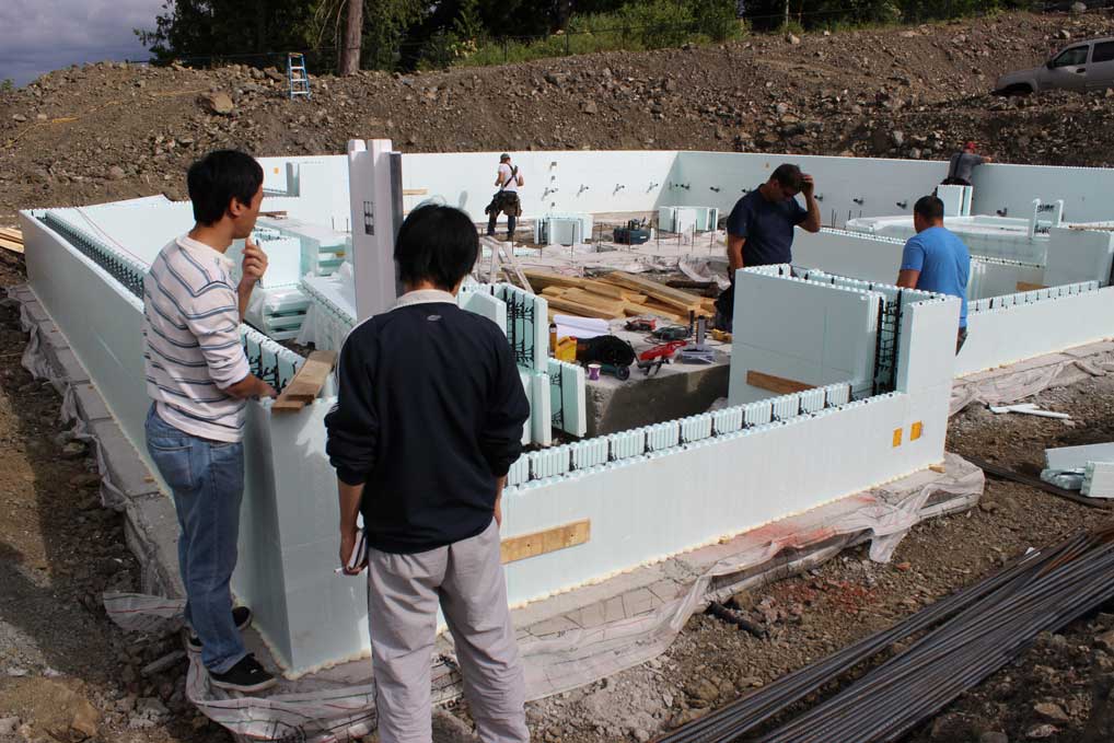 Installing the second level of ICF